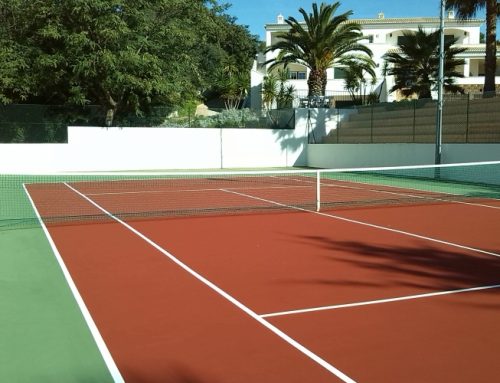 Complete renovation of two hard tennis courts, Lagos